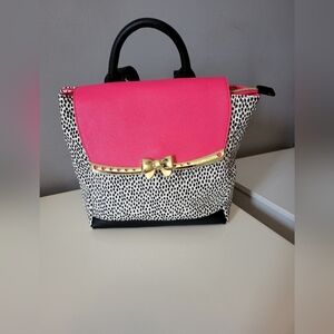 Betsey Johnson Bow Backpack, VGUC
